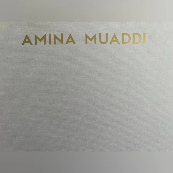 New Amina Muaddi Silver Tina Laceup 105 Stiletto Heels with Crystal Straps - Picture 10 of 10